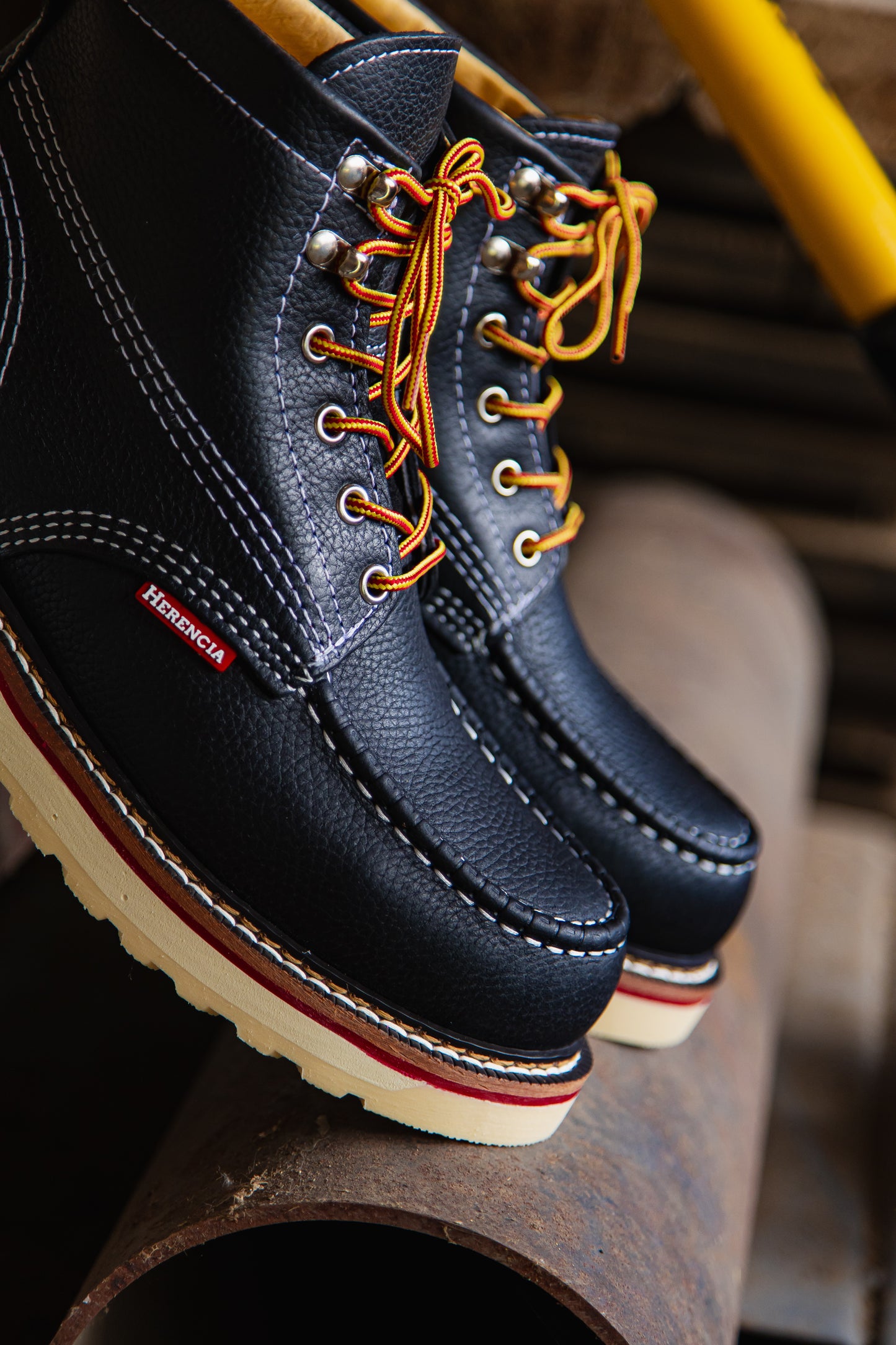 Legado Moc Toe 6” Negro Con Casco de Acero