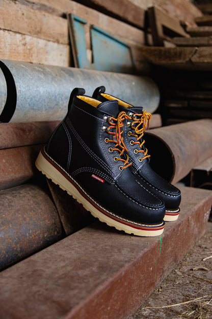 Legado Moc Toe 6” Negro Con Casco de Acero
